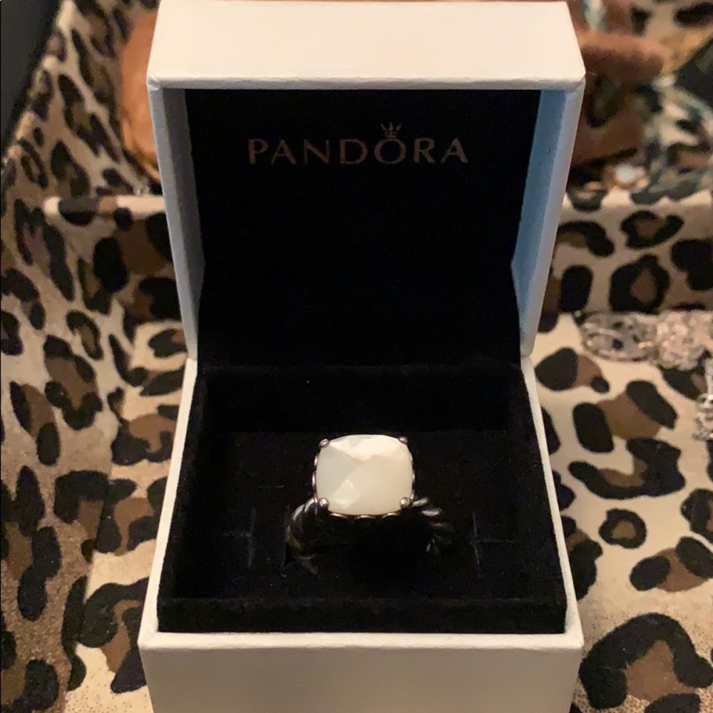 Pandora white pearl ring!